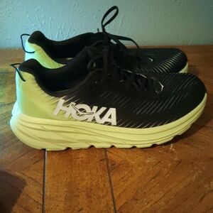 HOKA Black and Yellow Running Shoes